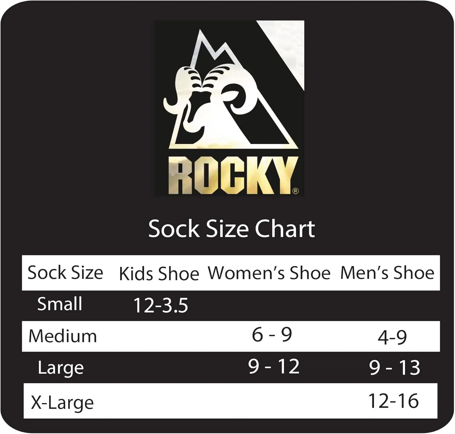 Rocky Mens Lightweight Ultra Dri Tall Boot Socks 2 Pair Pack