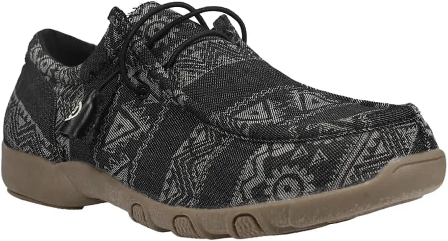ROPER Womens Chillin Aztec Chukka Flats Casual - Black