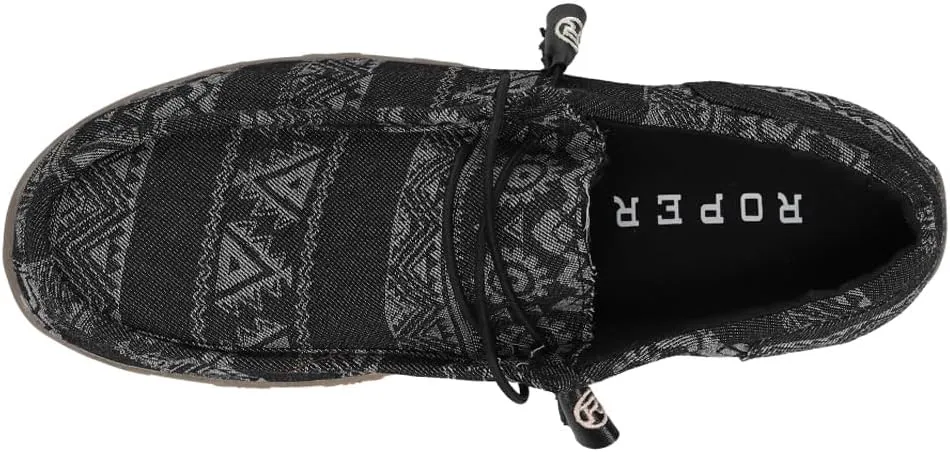 ROPER Womens Chillin Aztec Chukka Flats Casual - Black