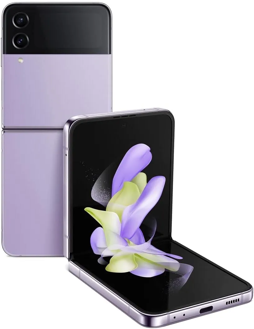 SAMSUNG Galaxy Z Flip 4 5G, US Version, 128GB, Bora Purple - Unlocked (Renewed)