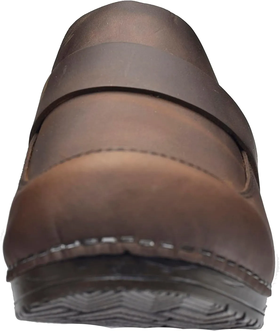 Sanita Knaus Open Clog, Original Handmade, Flexible Leather Clogs for Women, Anatomically Shaped Foot Bed with Soft Foam