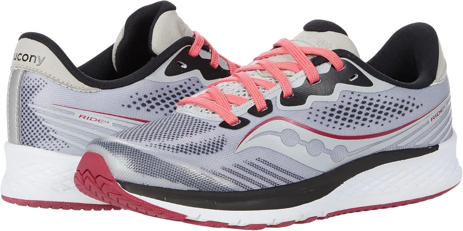 Saucony Unisex-Child Ride 14 Running Shoe