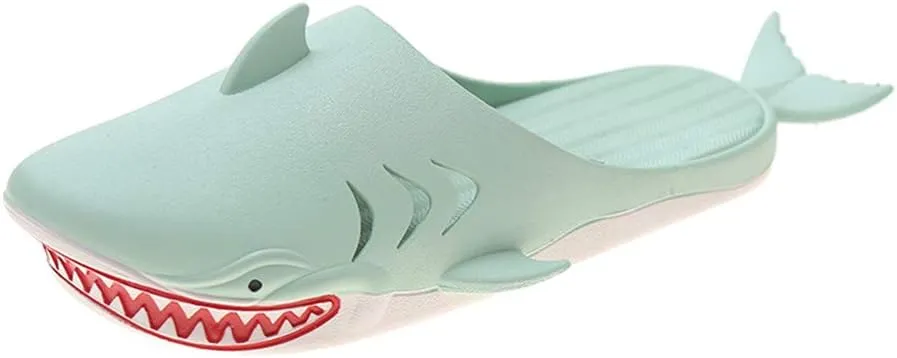 Shark Slippers - Unisex Fish Slippers for Men and Women - Funny Outdoor Beach Party Shoes