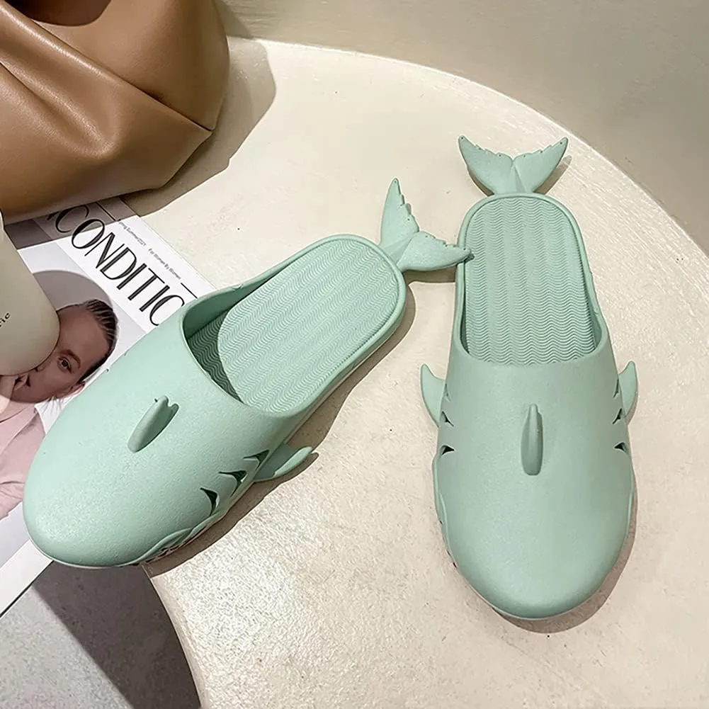 Shark Slippers - Unisex Fish Slippers for Men and Women - Funny Outdoor Beach Party Shoes