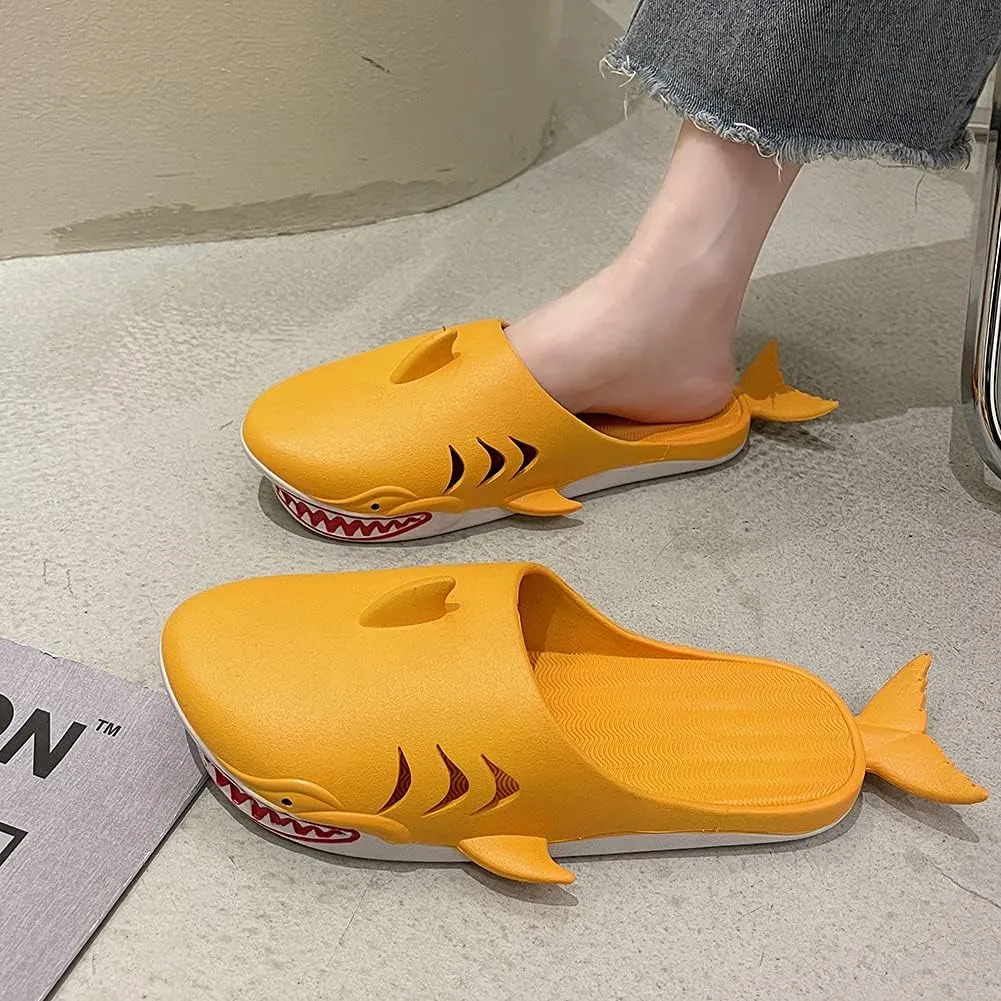 Shark Slippers - Unisex Fish Slippers for Men and Women - Funny Outdoor Beach Party Shoes