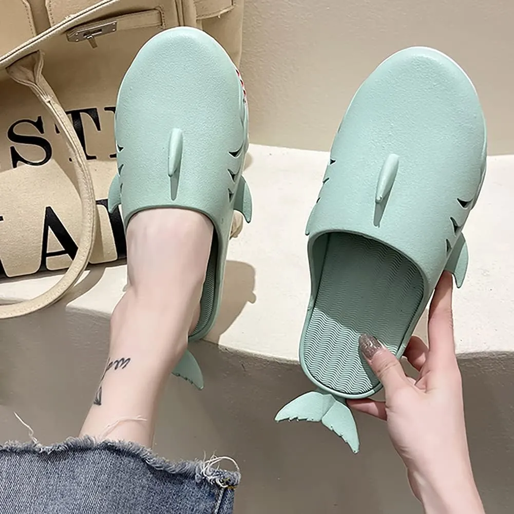 Shark Slippers - Unisex Fish Slippers for Men and Women - Funny Outdoor Beach Party Shoes