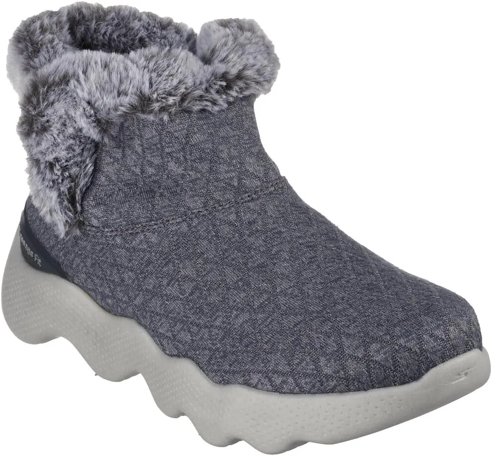Skechers Woman GO WALK Massage Fit Boot - Sweet Winter Color CHARCOAL Us Size 11