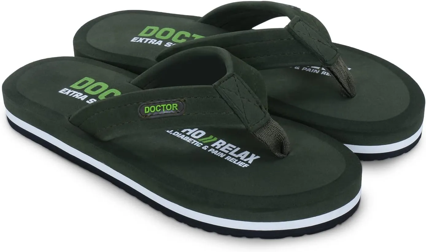 Slipper for Men's || Diabetic & Comfortable || Skid Resistant || Lightweight || Comfortable Footbed || Memory Foam Bounce Back Technology || Flip-Flop & Slippers D-32