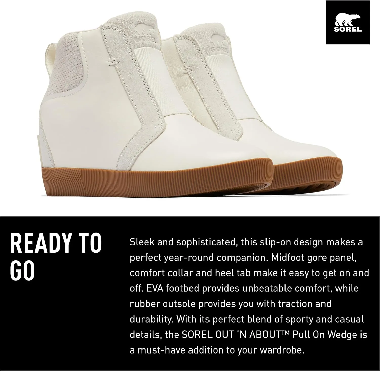 SOREL Women's Out N About Pull On Wedge Boot