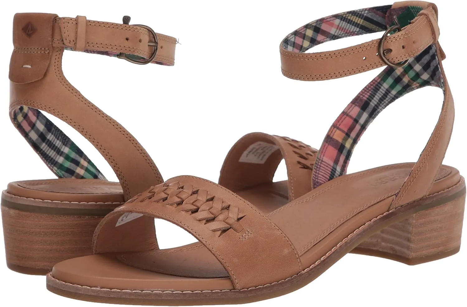Sperry Women's Seaport City Sandal Ankle Strap Woven Leather Sandal