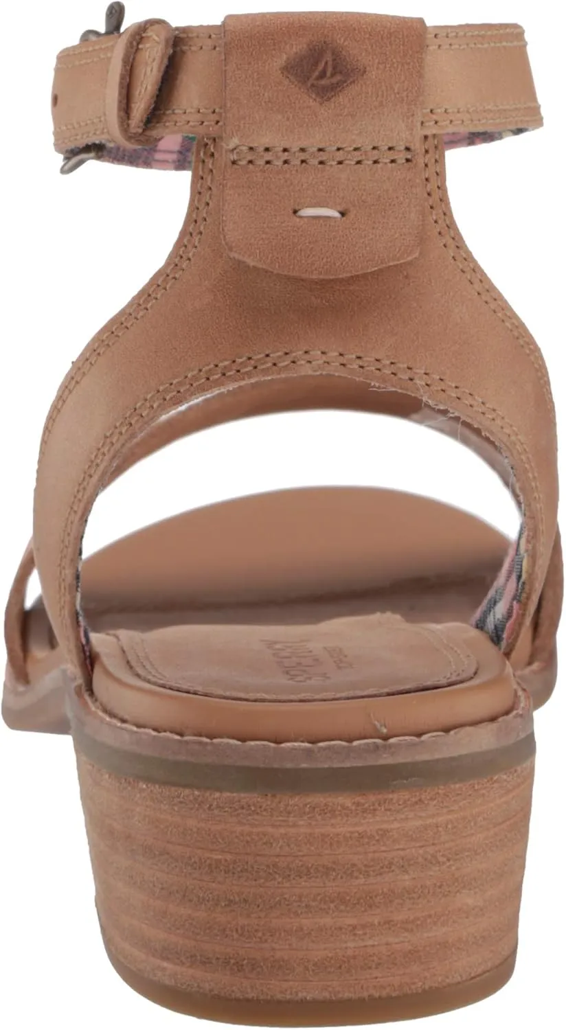 Sperry Women's Seaport City Sandal Ankle Strap Woven Leather Sandal