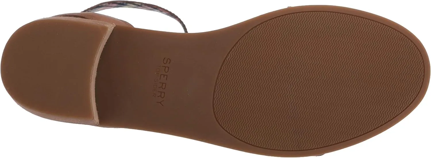 Sperry Women's Seaport City Sandal Ankle Strap Woven Leather Sandal