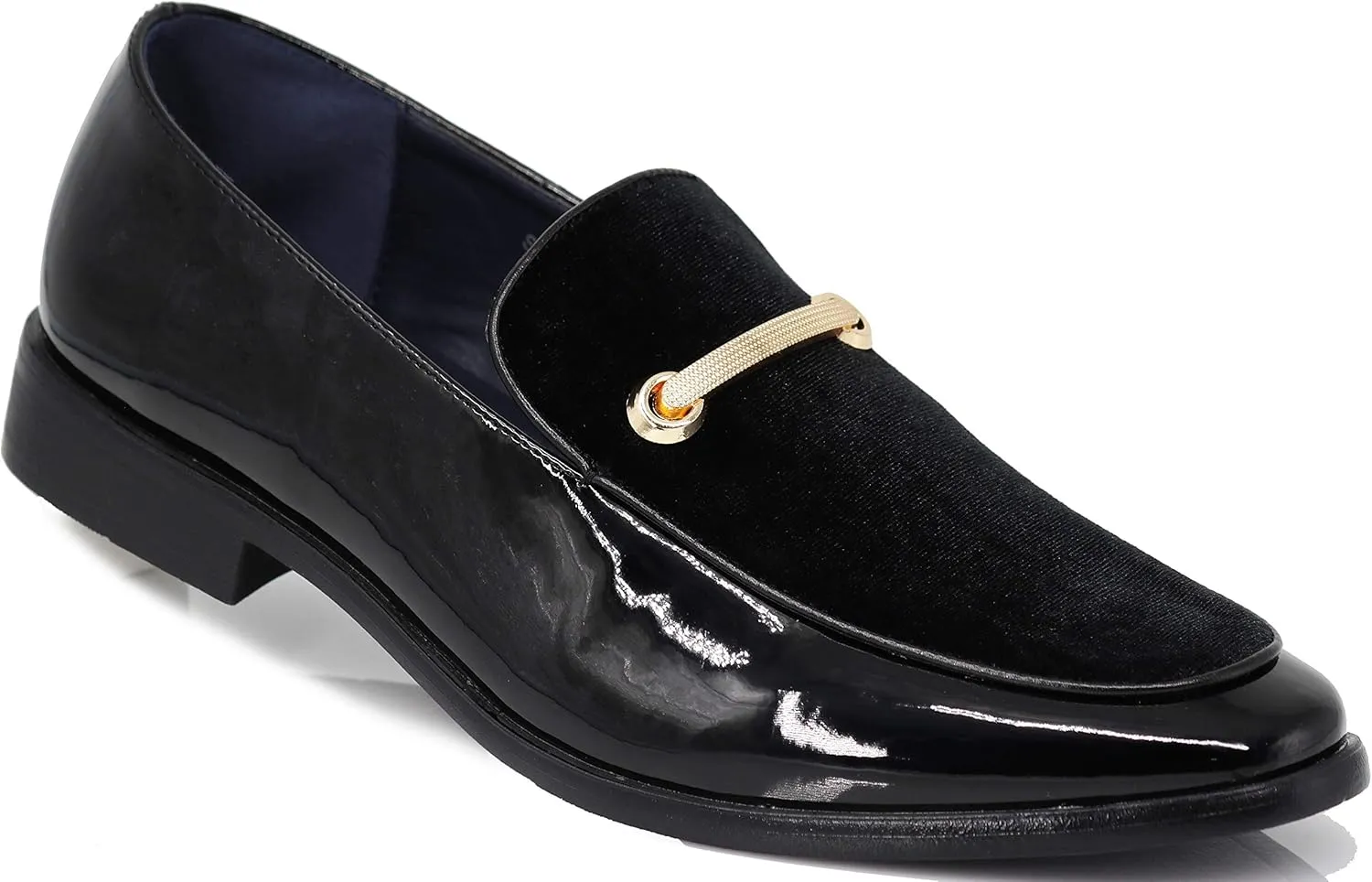 SPK05 Men's Vintage Satin Silky Floral Print Embroidery Loafers Slip On Shoes Classic Tuxedo Dress Shoes