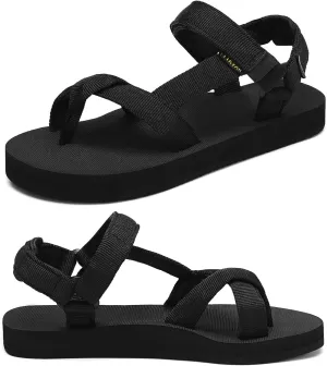Sport Walking Water Sandals for Women with Arch Support & Adjustable Straps Platform Sandals Women Height Increase