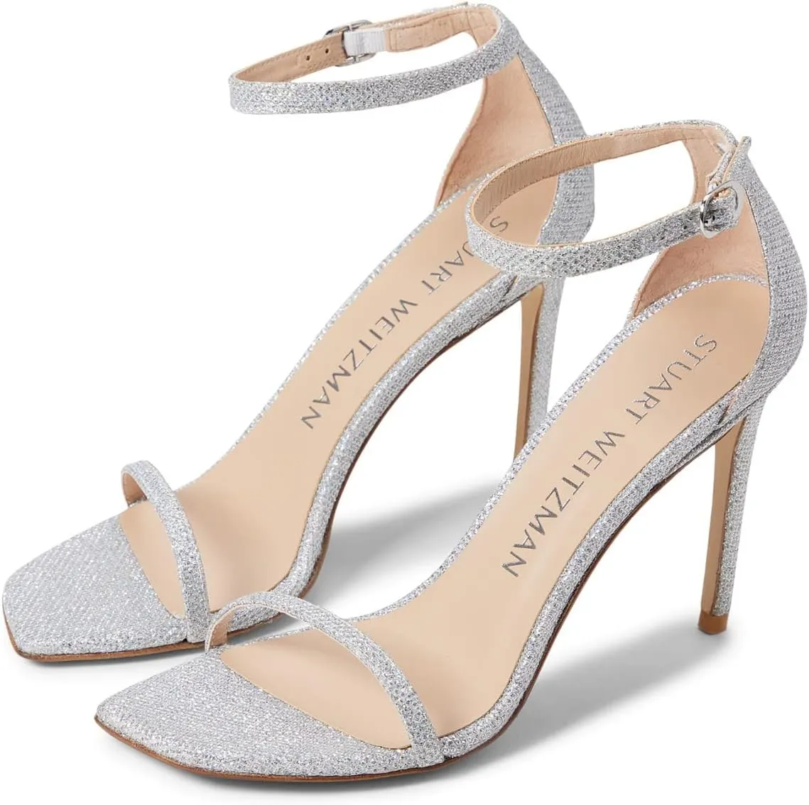 Stuart Weitzman Women's Nudist Curve 100 Patent Sandals