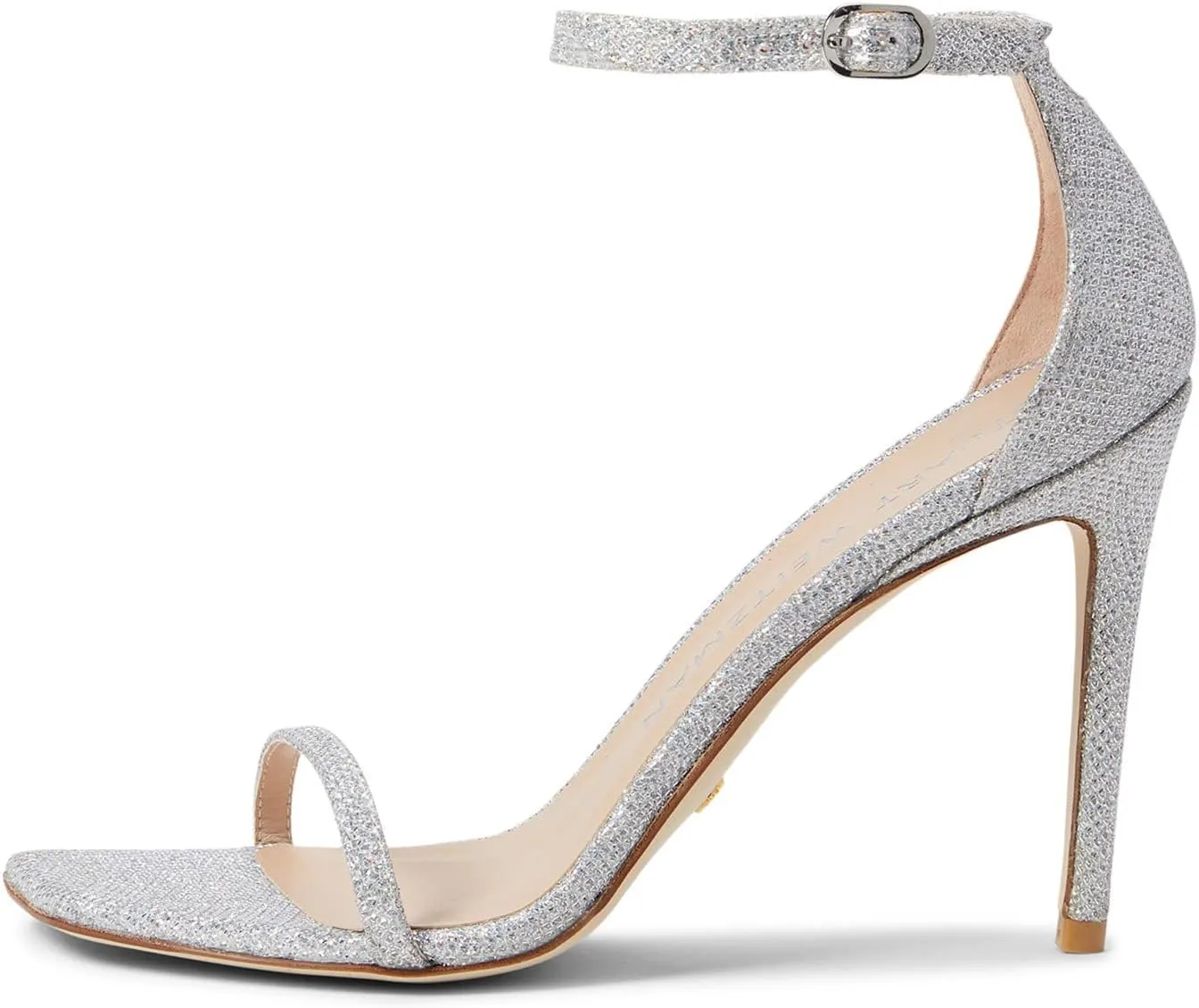 Stuart Weitzman Women's Nudist Curve 100 Patent Sandals