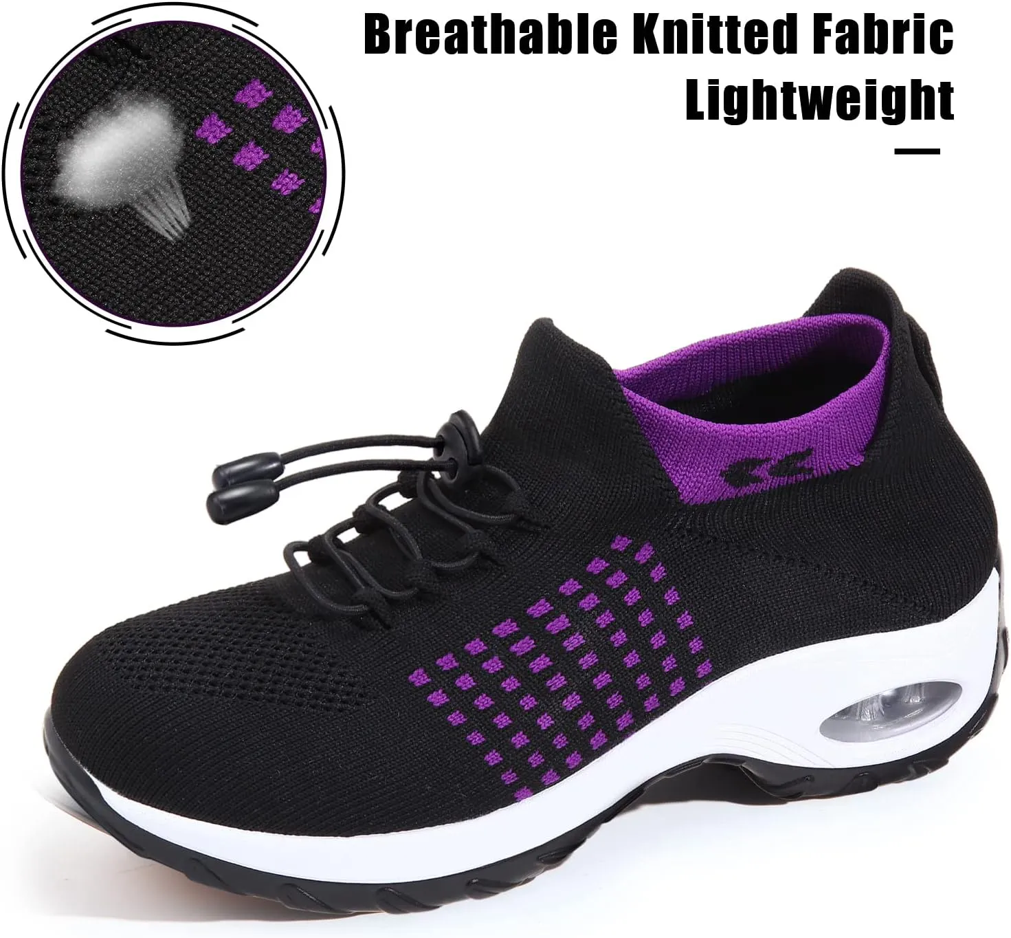 STUNAHOME Orthopedic Sneakers Breathable Women Walking Shoes Slip on Trainers Women's Comfortable Casual Ladies Athletic Shoe Thick Bottom