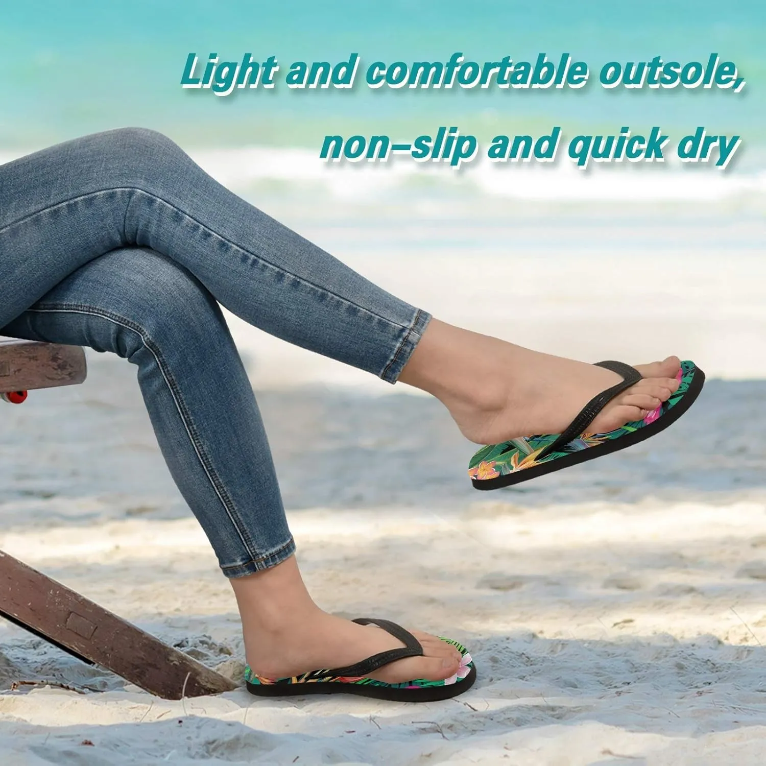Summer Beach Starfish and Seashell Flip Flop Sandal Men's and Women's Summer Sandal | Beach & Water Shoes