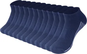 Sunew Viscose Bamboo Socks, Unisex Cushioned Comfortable Ankle Workout Hiking Golf Socks 6 Pairs