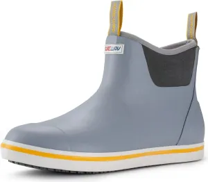 SUREWAY Men's Deck Boots Professional Non-Slip Fishing & Ankle Boating Boot Waterproof Rain Boots, Lightweight Neoprene Rubber Deck Boots