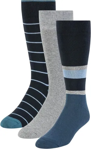 Ted Baker Men's 3 Pack Cushioned Crew Dress Socks