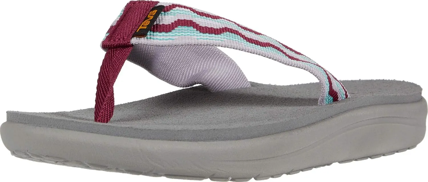 Teva Girls' Y VOYA FLIP Flop, Kishi Iris, 7 Medium US Big Kid