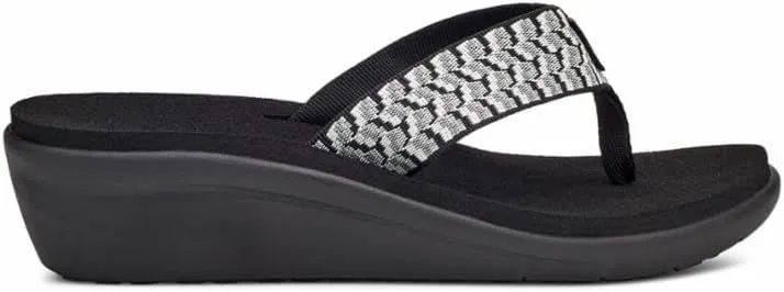 Teva Womens Unisex-Adult W Voya Wedge Flip-Flop, 4 us