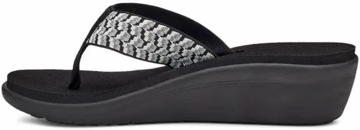 Teva Womens Unisex-Adult W Voya Wedge Flip-Flop, 4 us