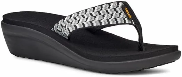 Teva Womens Unisex-Adult W Voya Wedge Flip-Flop, 4 us