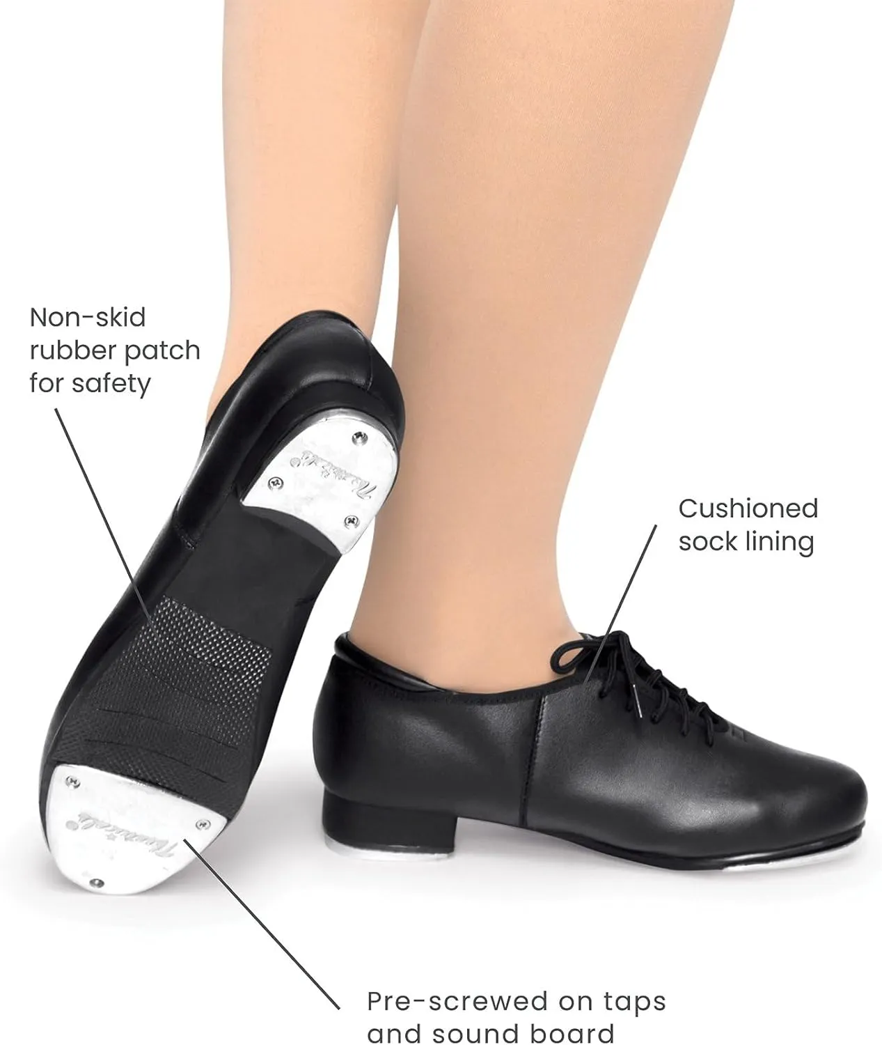 Theatricals Adult Lace Up Tap Shoes