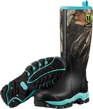 TIDEWE Hunting Boot for Women, Insulated Waterproof Sturdy Women's Hunting Boot, 6mm Neoprene and Rubber Outdoor Boot Next Camo G2