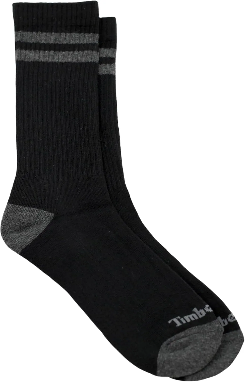 Timberland Cushioned Performance Work Athletic Crew Length 5 Pair Pack Socks for Men with Arch Support Shoe Size 9-12