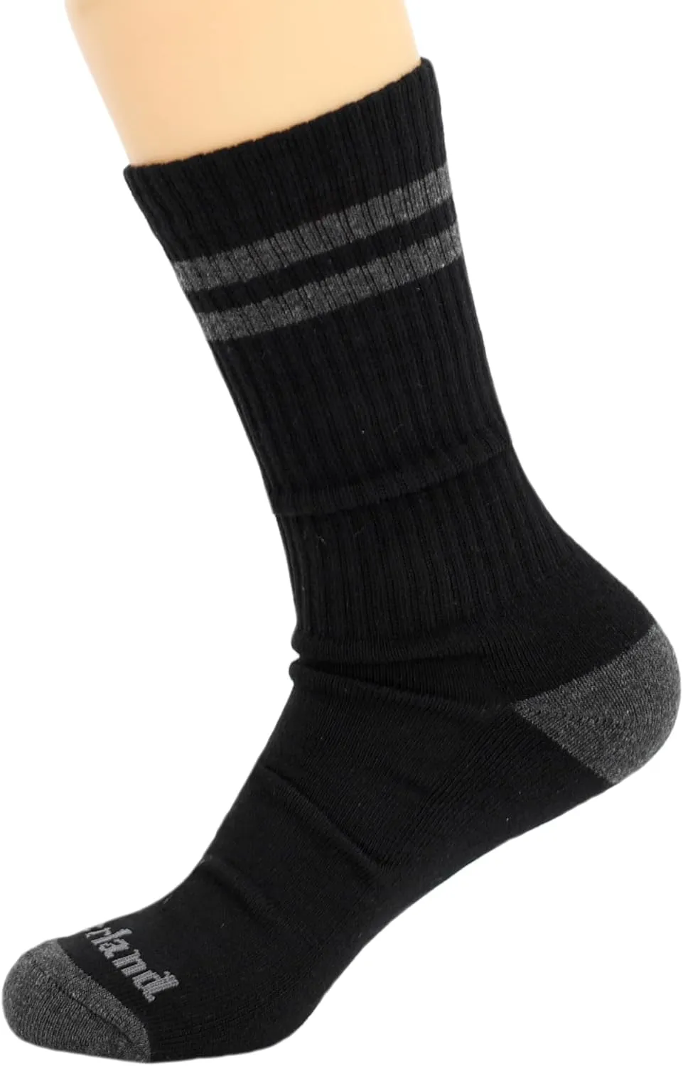 Timberland Cushioned Performance Work Athletic Crew Length 5 Pair Pack Socks for Men with Arch Support Shoe Size 9-12