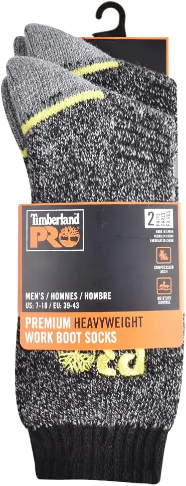 Timberland PRO Men's 2-Pack Crew Socks