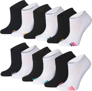 Tipi Toe Women's 12 Pack Athletic Cushioned Comfort Running Ankle Socks Available In Sizes 6-11