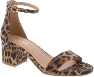 TOP Moda Darcie-1 Ankle Strap Dressy High Heel Sandal, Non-slip Sole, For Wedding, Party, Prom, Evening Wear, or Any Occasion, Sleek Style Block Heel Sandals