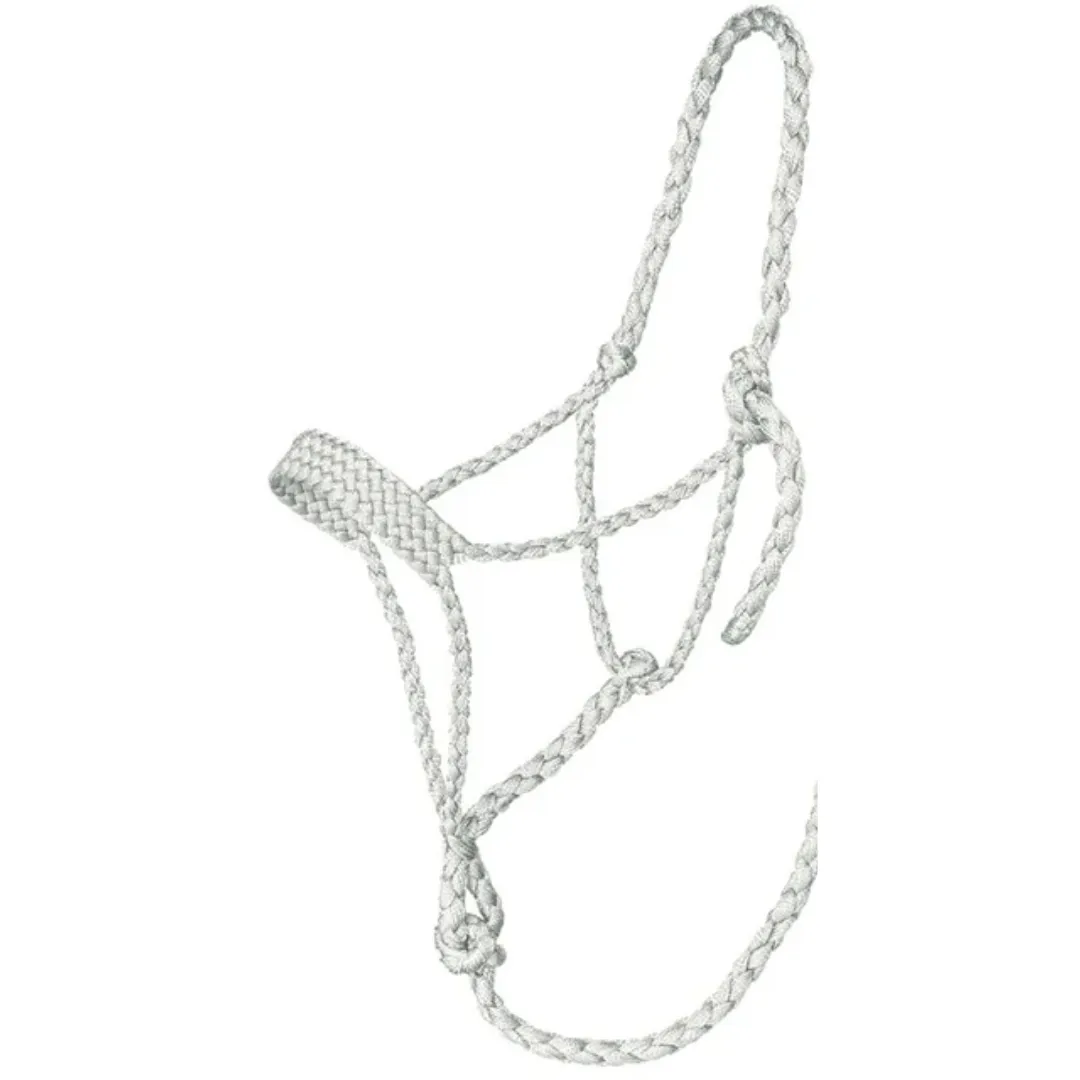 Tough 1 White Mule Tape Halter with 10' Lead Rope