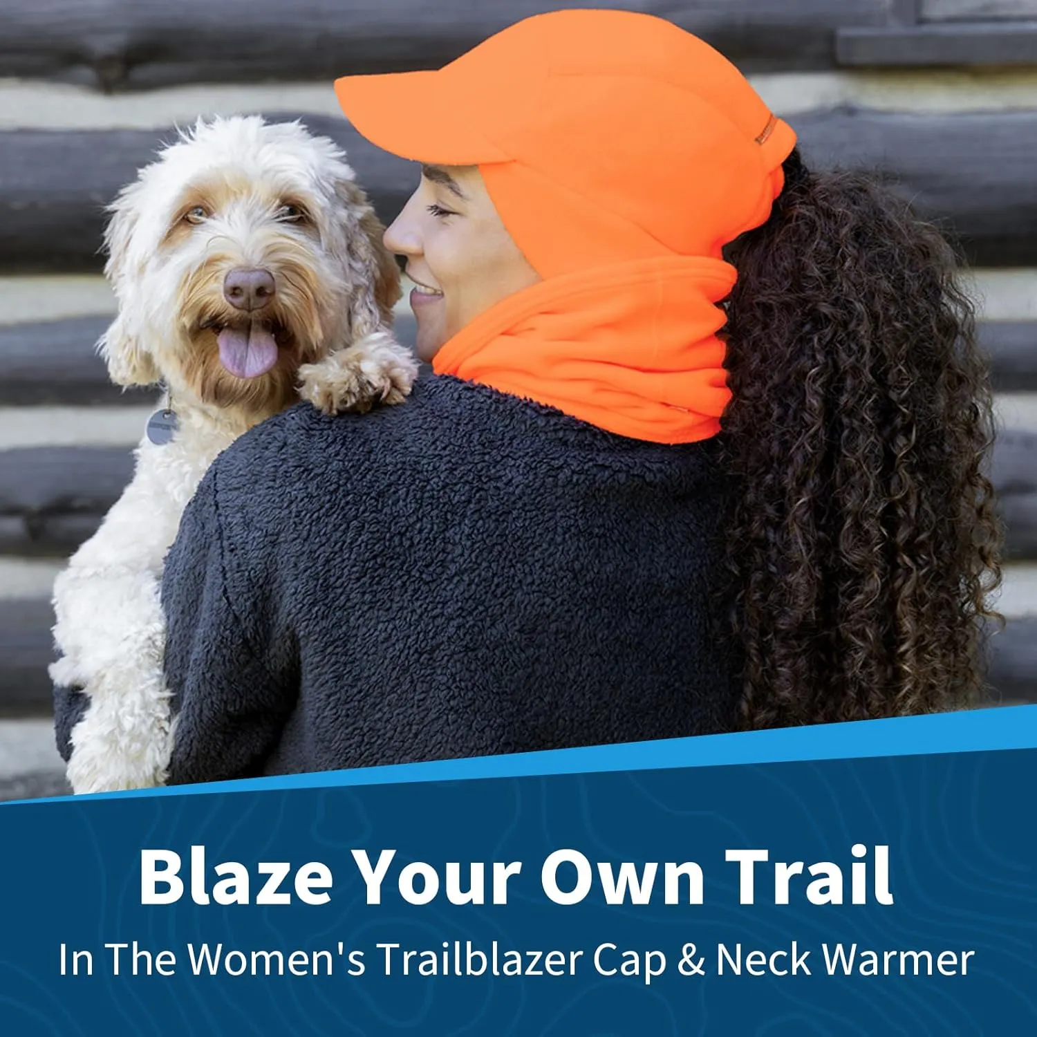 TrailHeads Women's Trailblazer Adventure Ponytail Cap and Microfleece Neck Warmer Gift Set