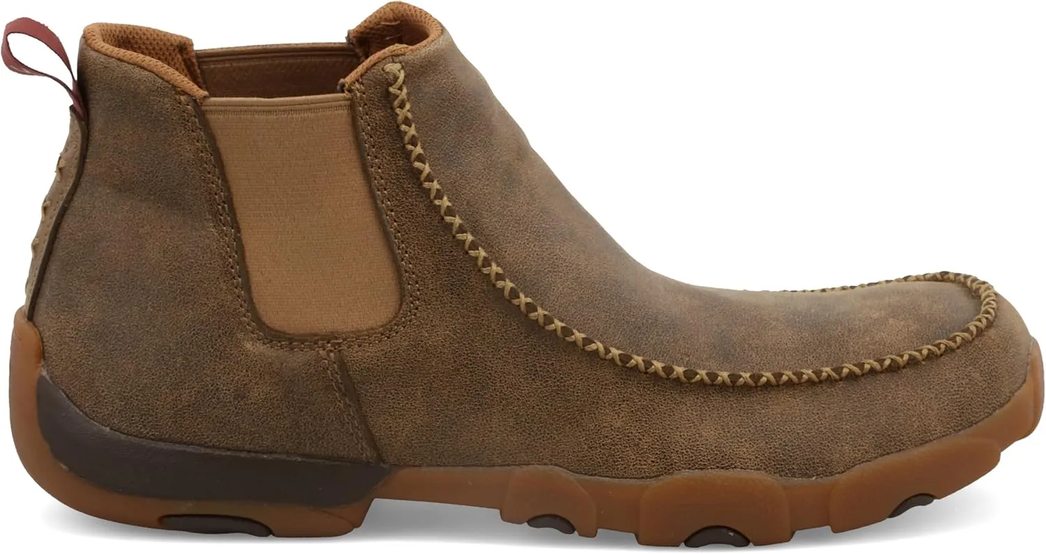 Twisted X Men's 4" Chelsea Wedge Sole Boot, Moc Toe