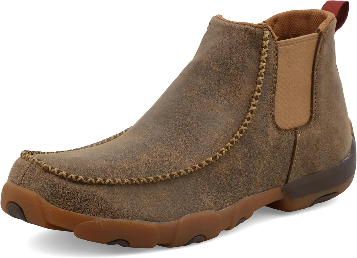 Twisted X Men's 4" Chelsea Wedge Sole Boot, Moc Toe