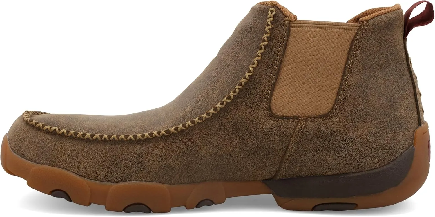 Twisted X Men's 4" Chelsea Wedge Sole Boot, Moc Toe