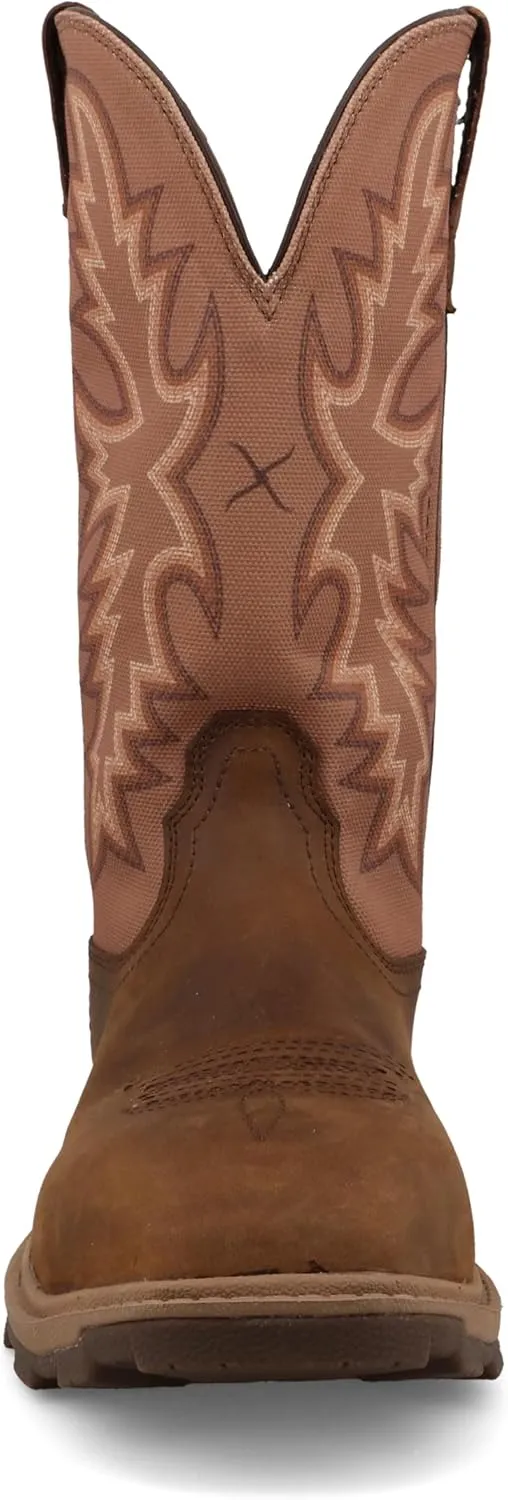 Twisted X Women's 11" UltraLite X Work Boot, Square Toe Nano Toe with UltraLite X