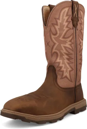 Twisted X Women's 11" UltraLite X Work Boot, Square Toe Nano Toe with UltraLite X
