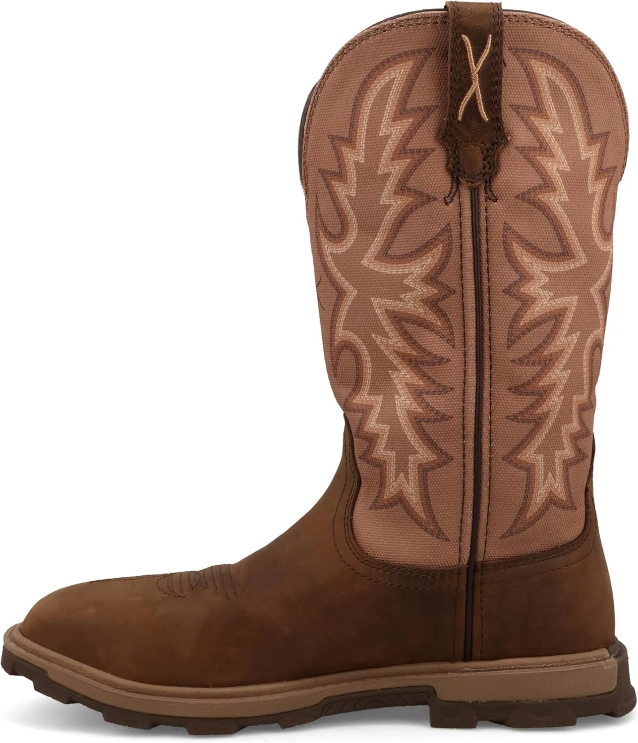 Twisted X Women's 11" UltraLite X Work Boot, Square Toe Nano Toe with UltraLite X