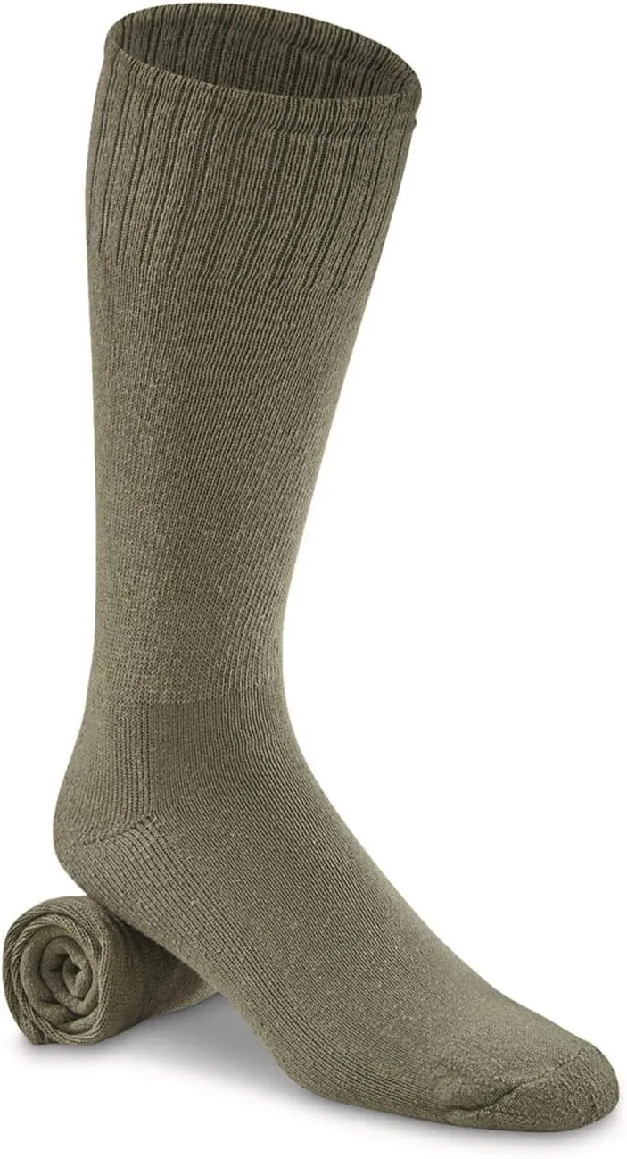 U.S. Military Surplus Heavyweight Boot Socks, 12 Pack