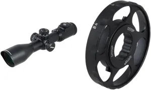 UTG 3-12X44 30mm Compact Scope Bundle with 80mm Index Wheel for Finer Parallax Adjustment