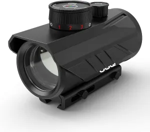 UUQ Tactical 1x30mm Reflex Green/Red/Blue 3 MOA Dot Sight with Dichroic Multi-Layer Coating, High Light Transmission Optic Lens, Dual Wide Rifle Scope,Fits 11/20mm Rail Mount