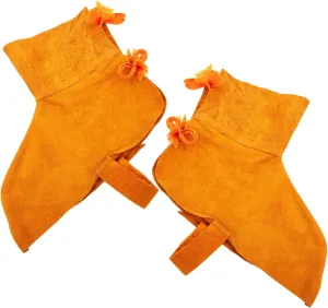 Vaguelly Welder Shoe Protector Lightweight Double-layered Cowhide Welding Spats Random