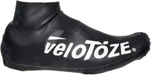 veloToze Short 2.0 Shoe Cover for Road Cycling Shoes - Waterproof, Windproof Overshoes for Bike Rides in Spring, Fall, Rainy, Cold Weather - Bright Colors Make Road Biking Trips Safer