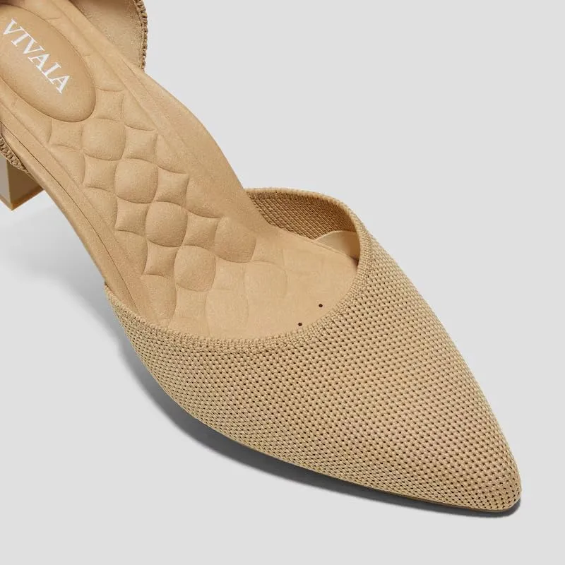 VIVAIA Galilea Pointed-Toe Block Heels Stress Free Elegant Block Heels